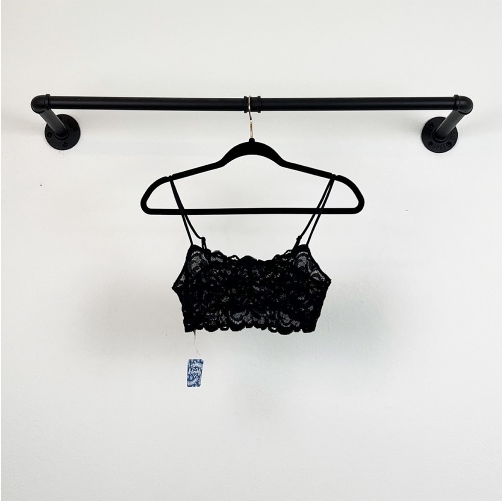 NWT Free People Intimately Reese Lace Bandeau Bralette in Black - Picture 7 of 9
